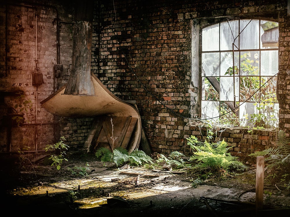 Verwahrloste Immobilie